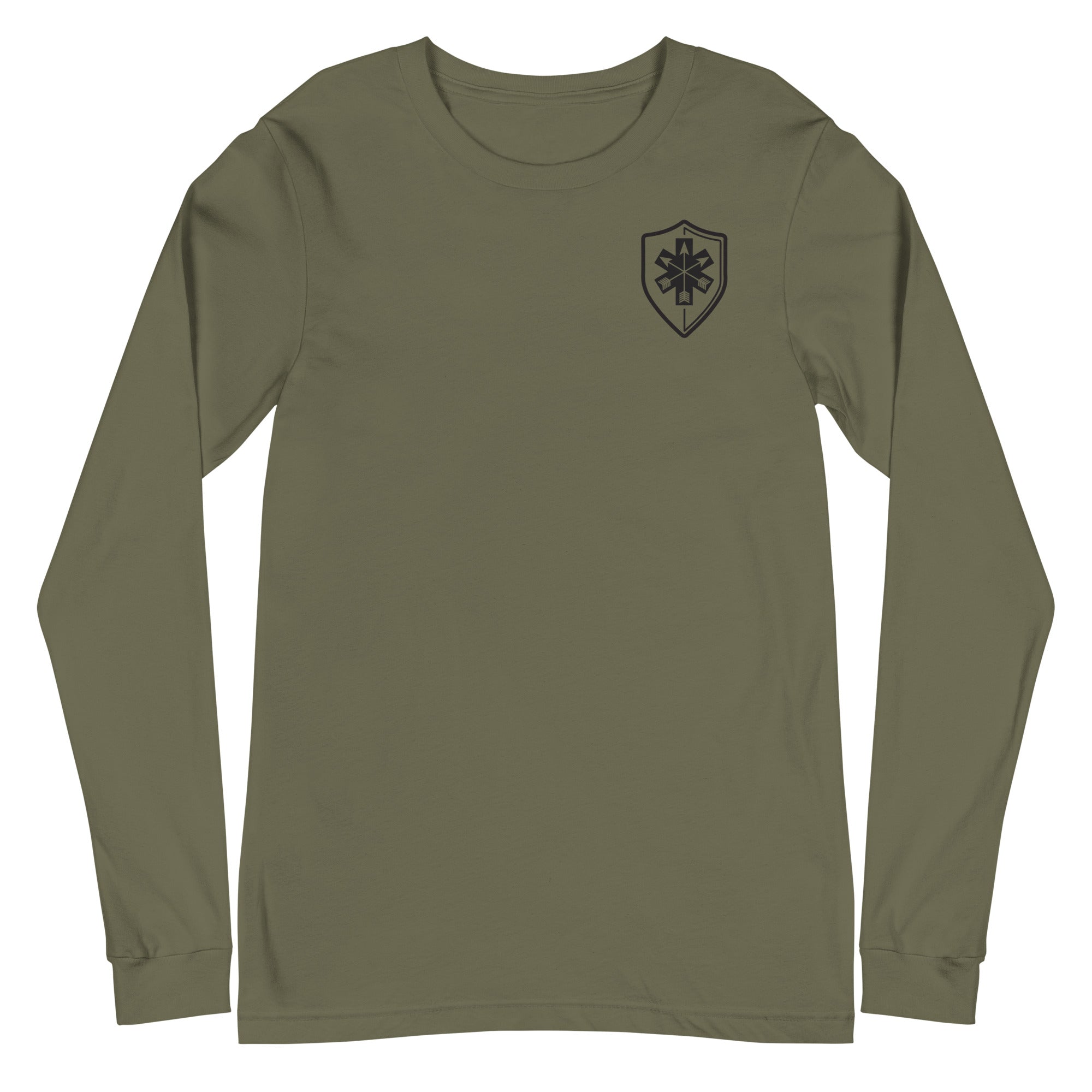 Unisex Long Sleeve Tee Arrowhead Black Print - SOARescue