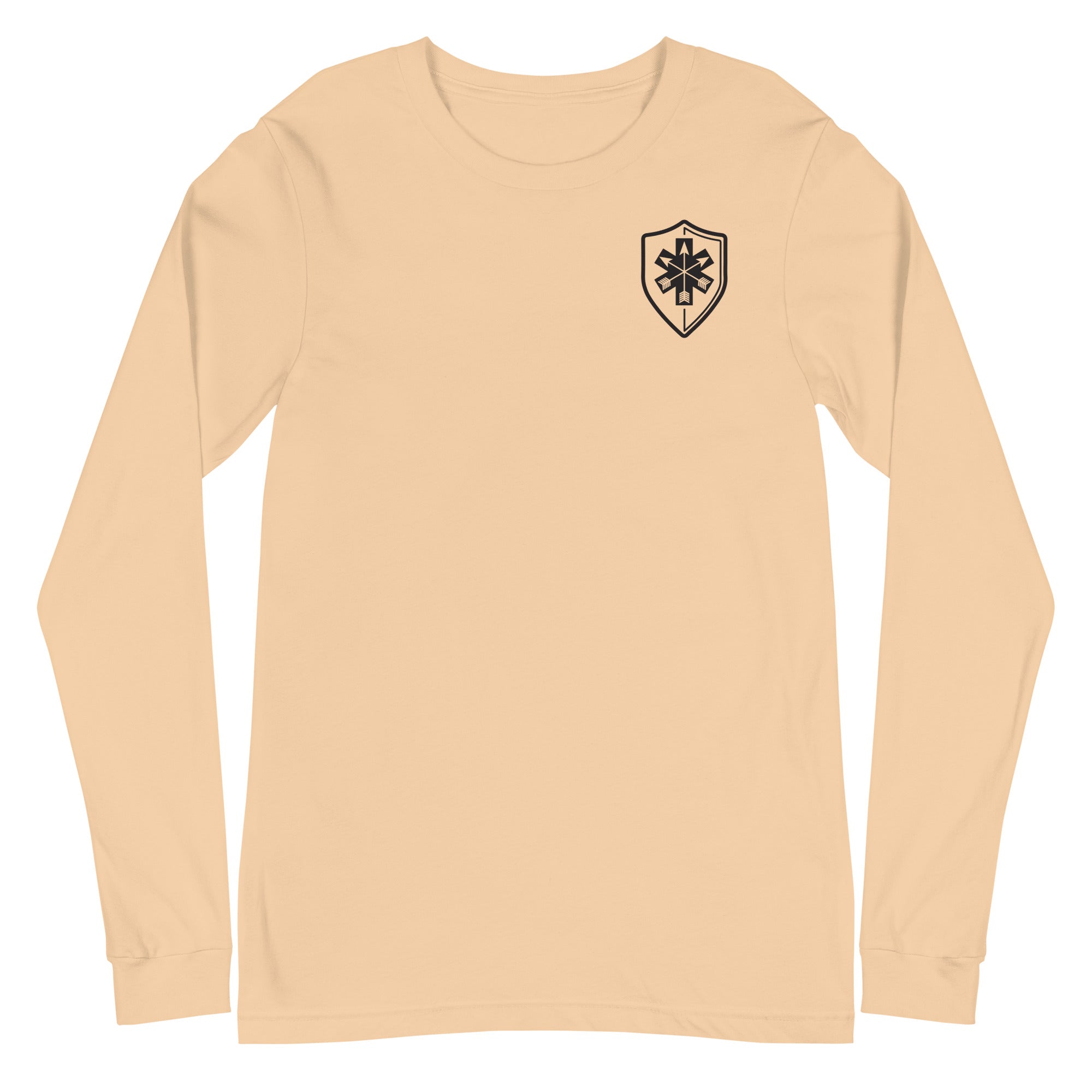 Unisex Long Sleeve Tee Arrowhead Black Print - SOARescue
