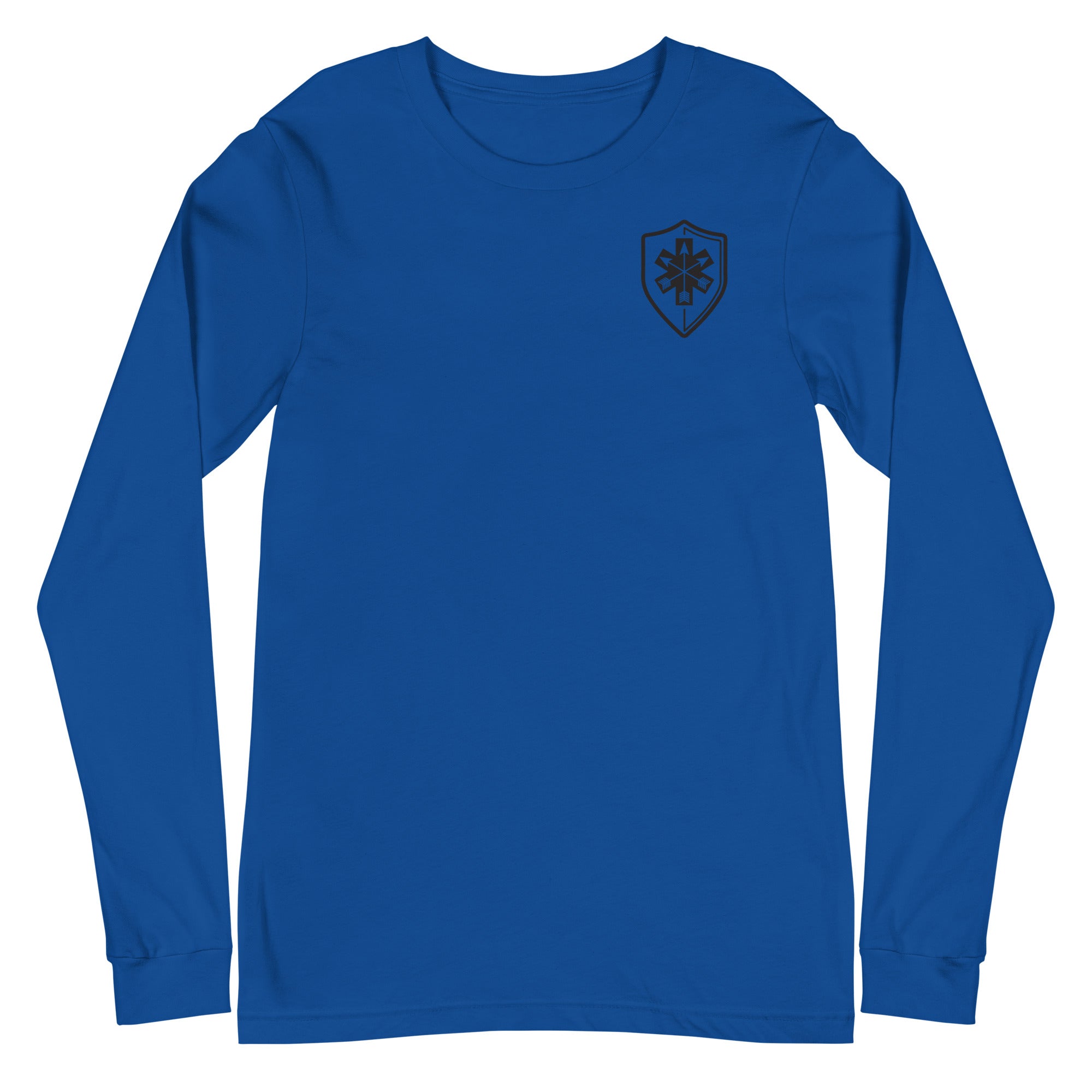 Unisex Long Sleeve Tee Arrowhead Black Print - SOARescue