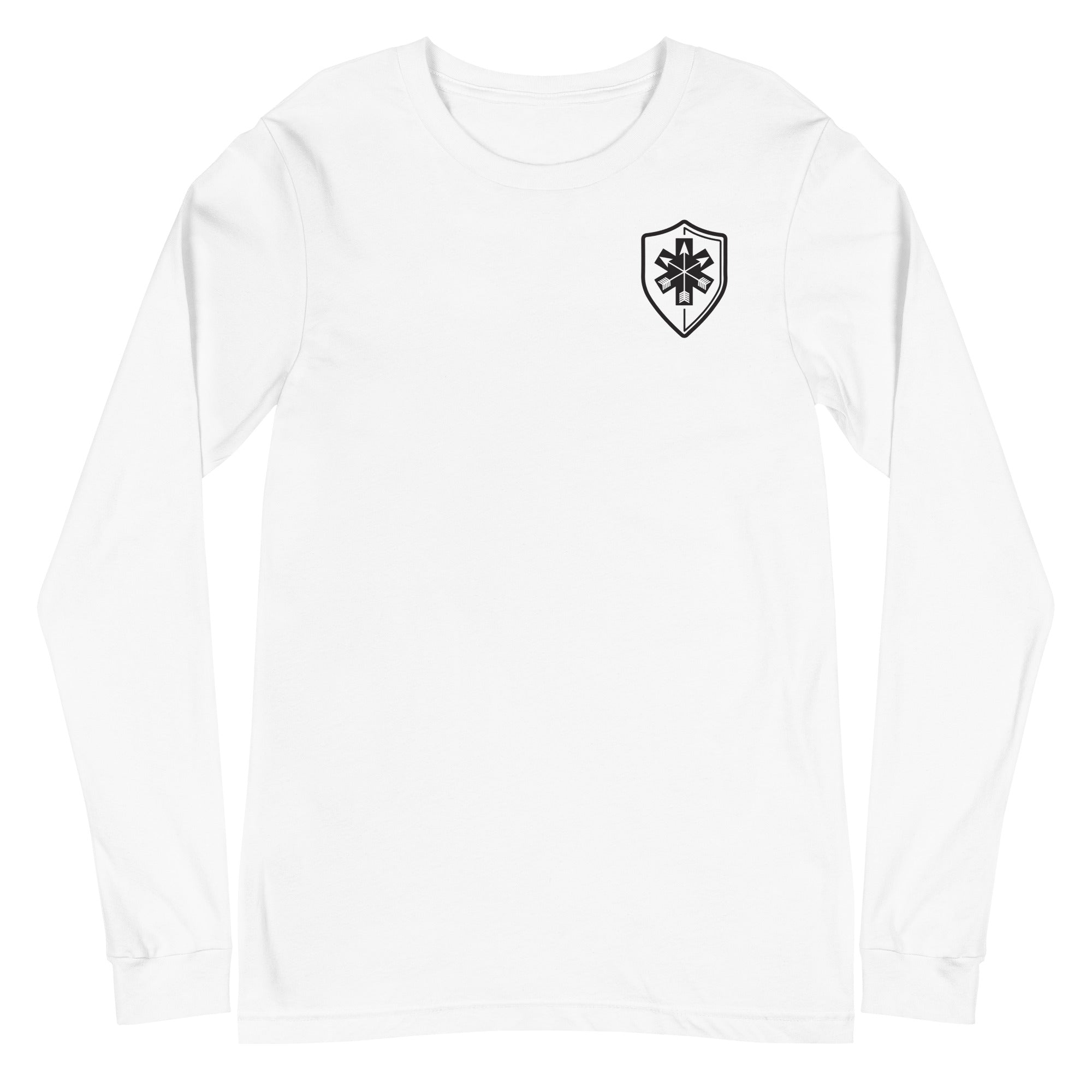 Unisex Long Sleeve Tee Arrowhead Black Print - SOARescue