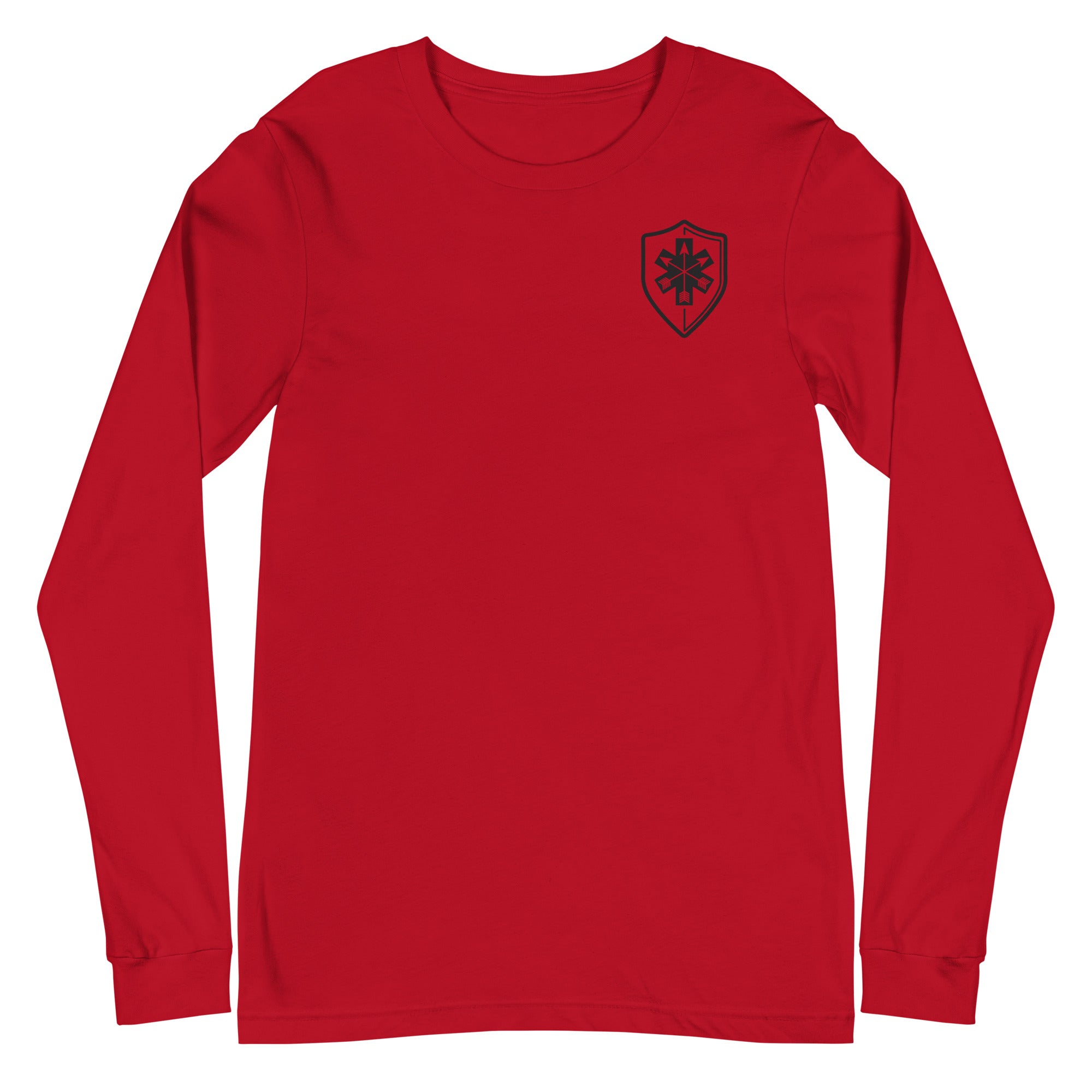 Unisex Long Sleeve Tee Arrowhead Black Print - SOARescue