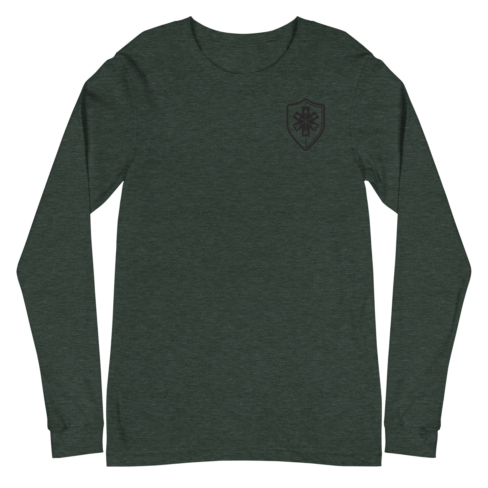Unisex Long Sleeve Tee Arrowhead Black Print - SOARescue