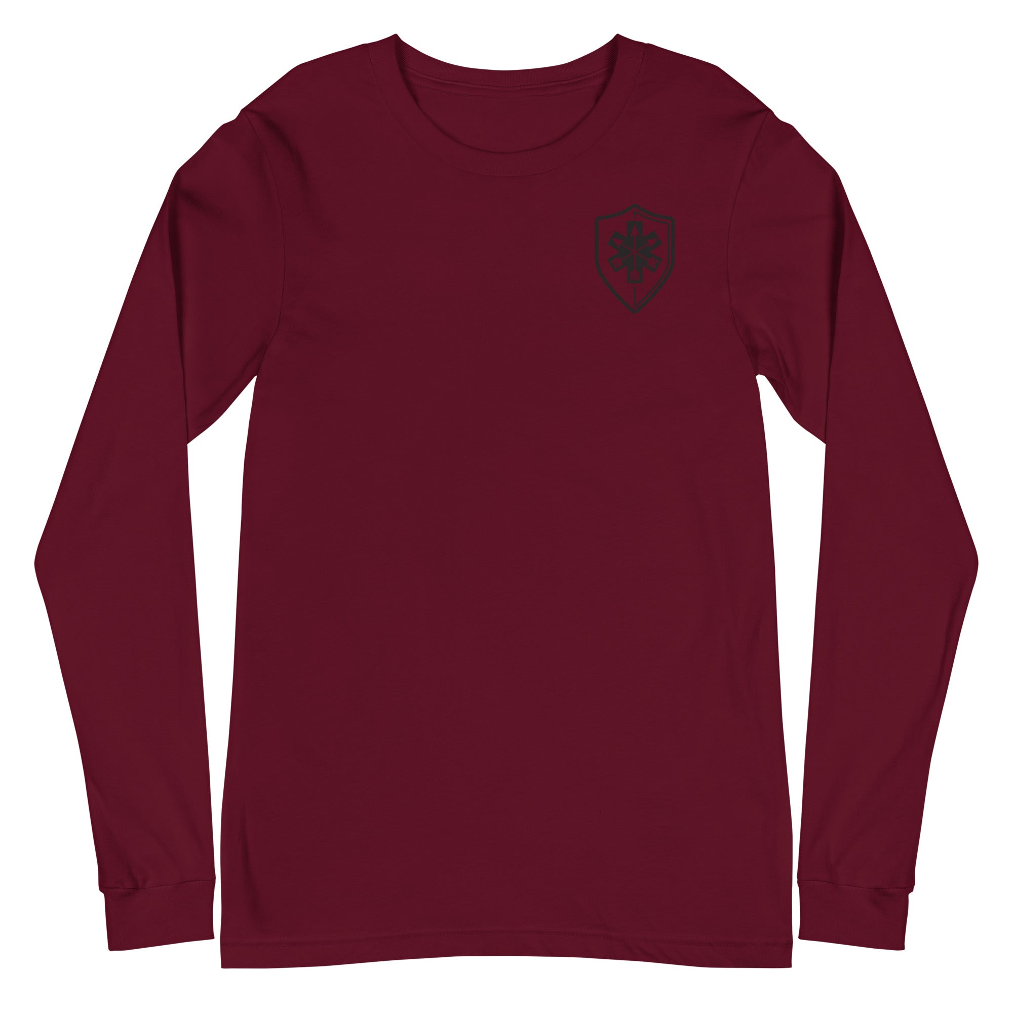 Unisex Long Sleeve Tee Arrowhead Black Print - SOARescue