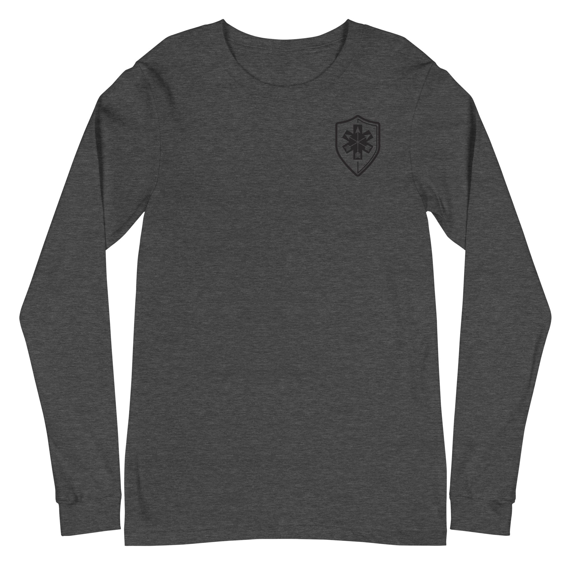 Unisex Long Sleeve Tee Arrowhead Black Print - SOARescue
