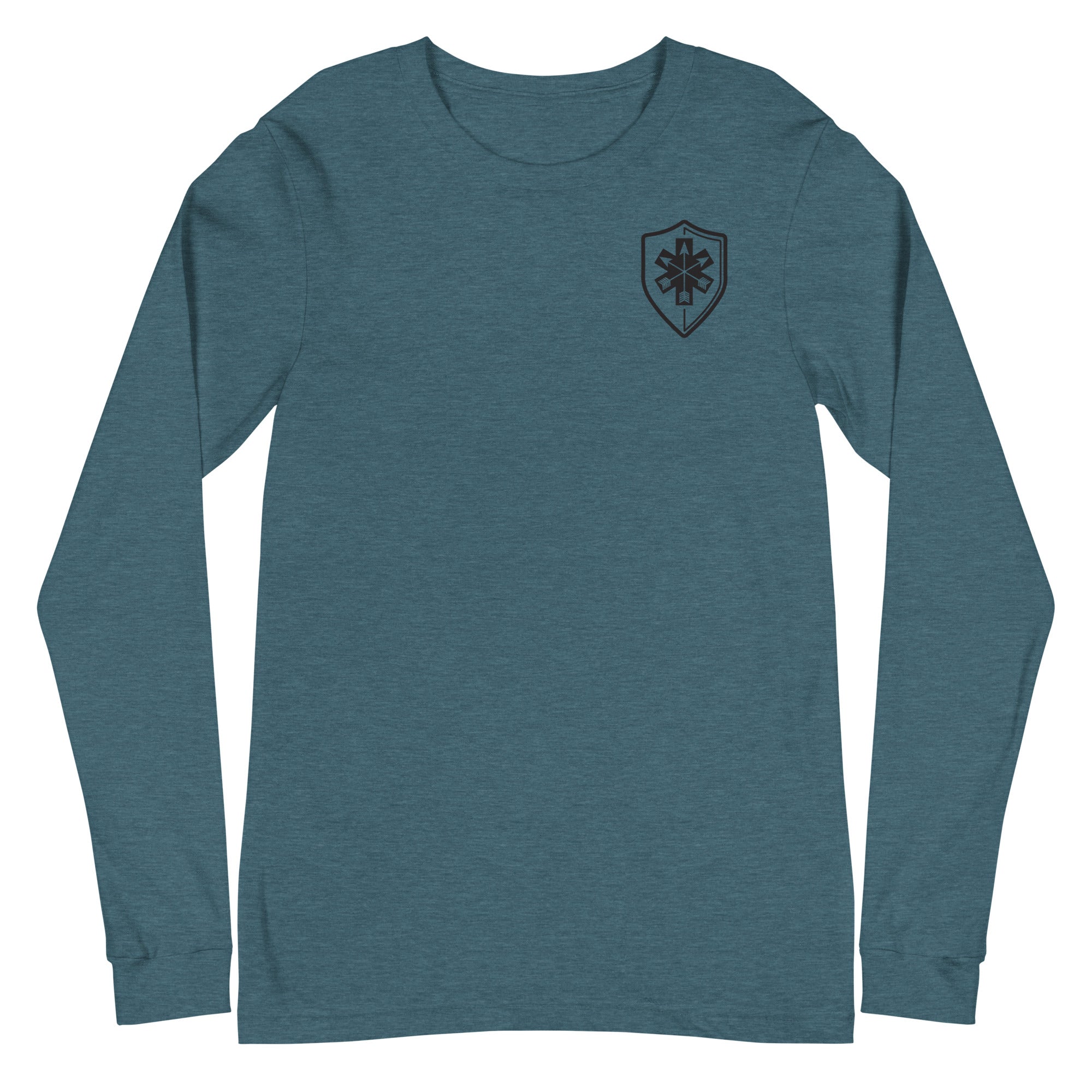 Unisex Long Sleeve Tee Arrowhead Black Print - SOARescue