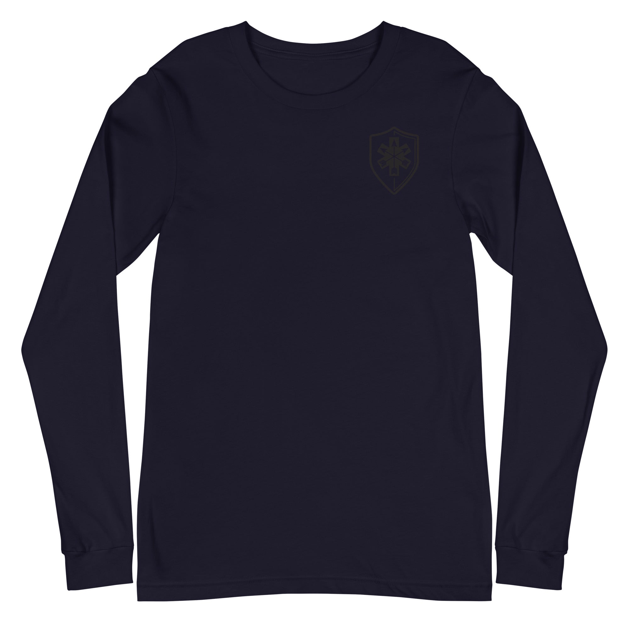 Unisex Long Sleeve Tee Arrowhead Black Print - SOARescue