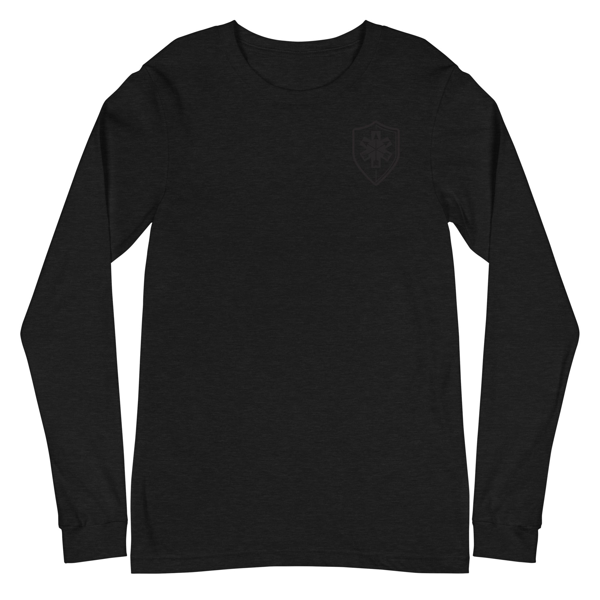 Unisex Long Sleeve Tee Arrowhead Black Print - SOARescue