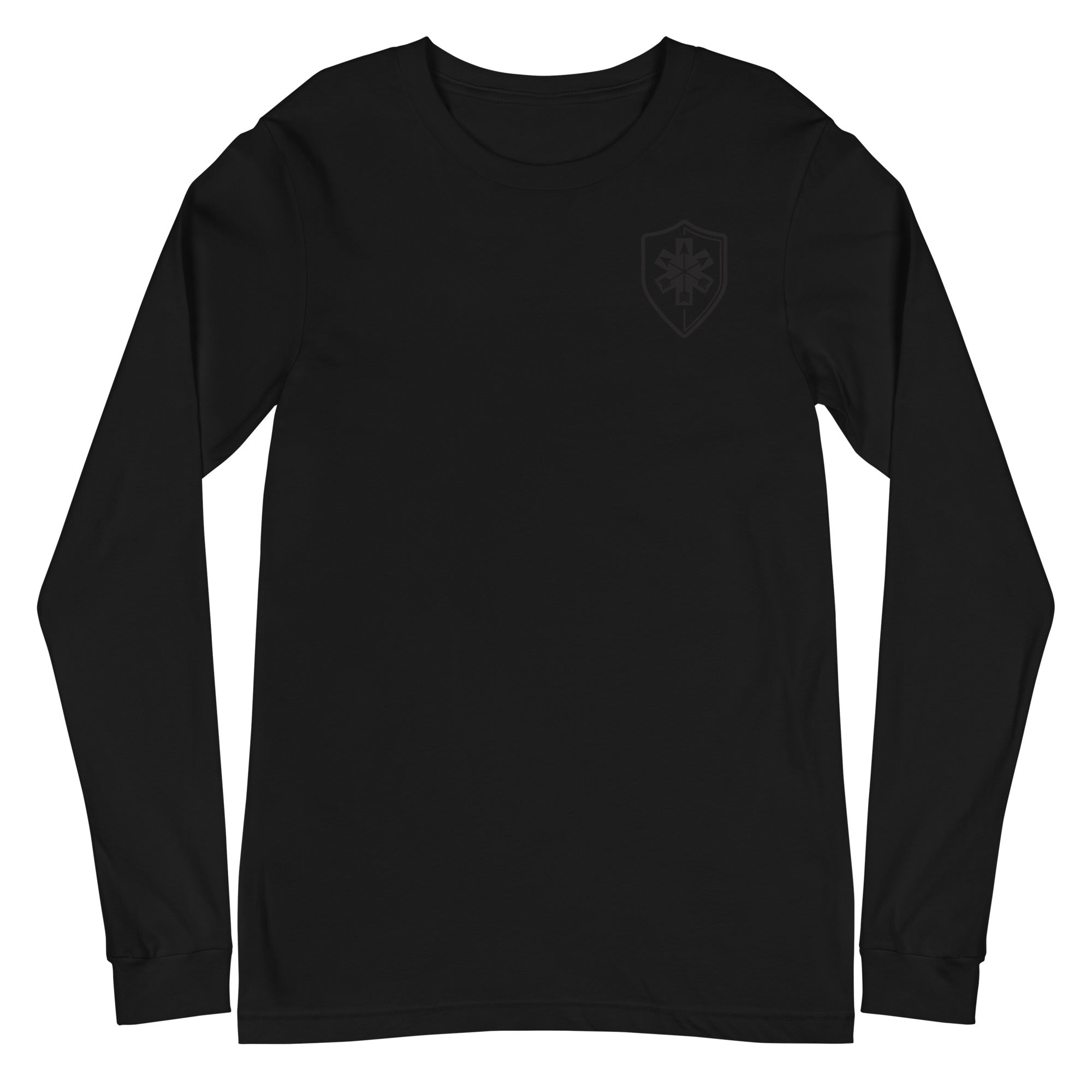 Unisex Long Sleeve Tee Arrowhead Black Print - SOARescue