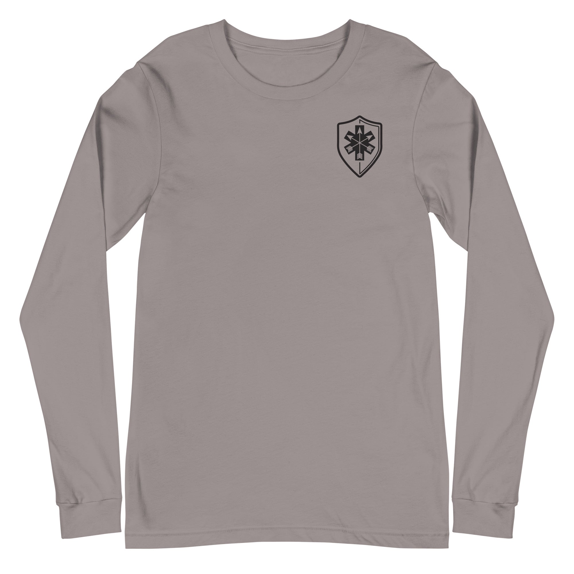Unisex Long Sleeve Tee Arrowhead Black Print - SOARescue