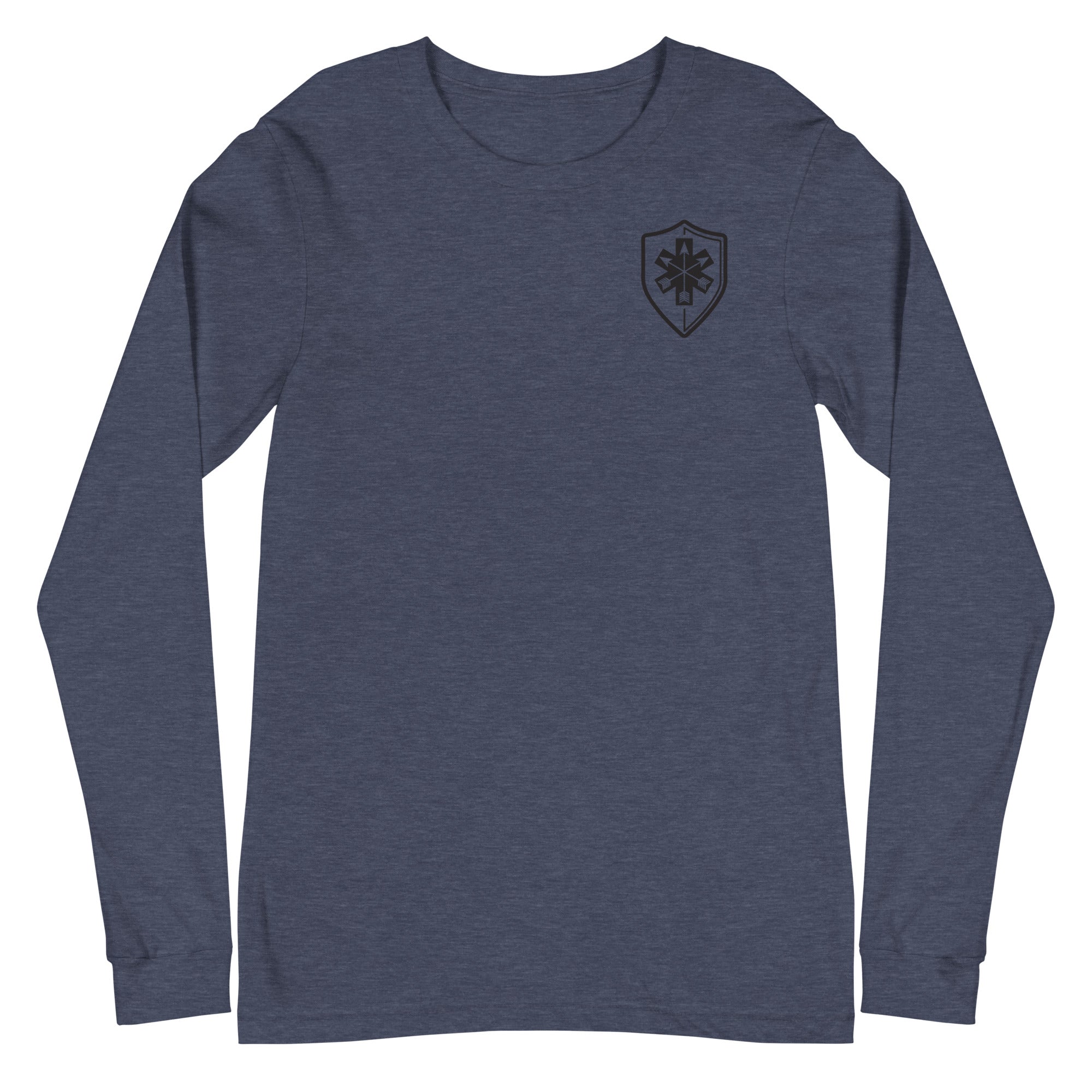 Unisex Long Sleeve Tee Arrowhead Black Print - SOARescue