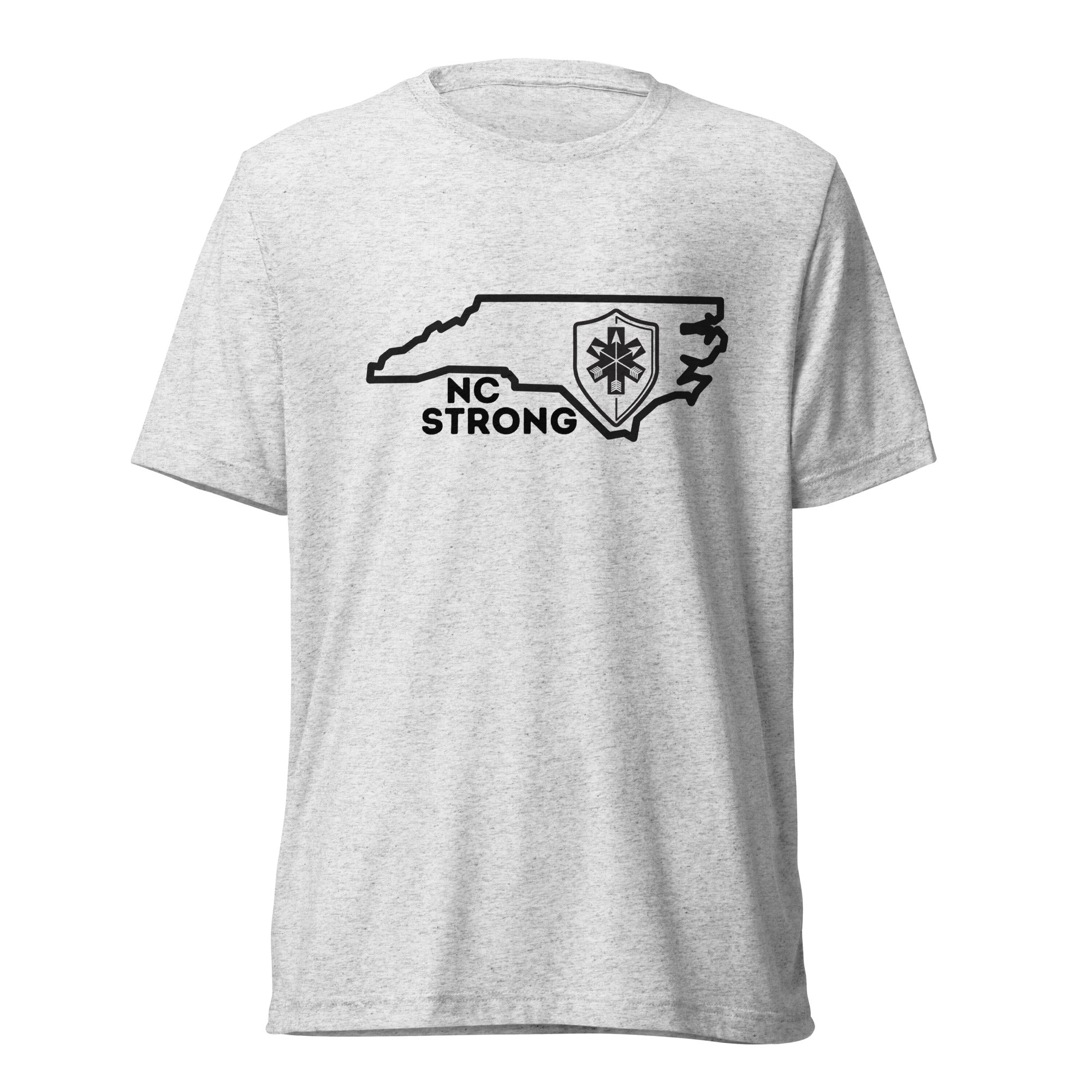 NC Strong Unisex Short Sleeve T-shirt - Black Print - SOARescue