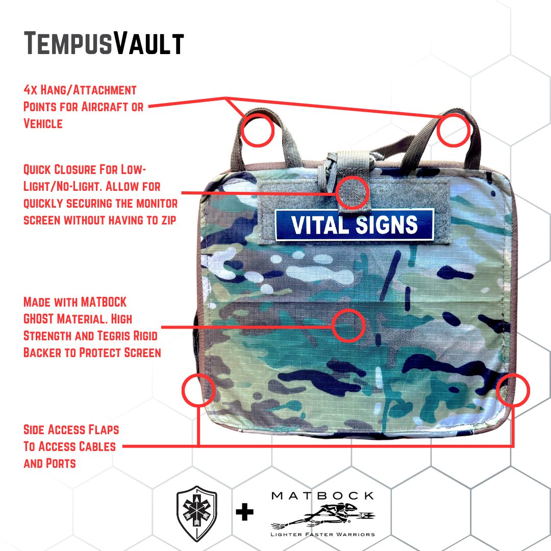 TempusVault- Operationally Optimized TEMPUS Monitor Pouch - SOARescue