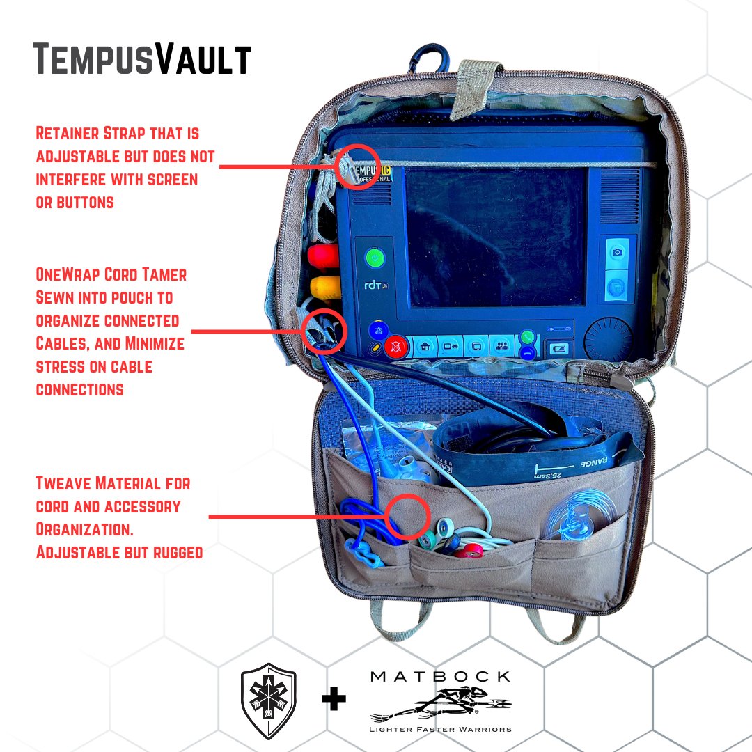 TempusVault- Operationally Optimized TEMPUS Monitor Pouch - SOARescue