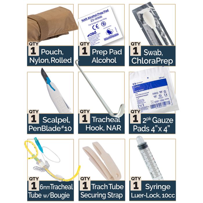 BAC-PACK - BOUGIE AIDED CRICOTHYROIDOTOMY PACK - SOARescue
