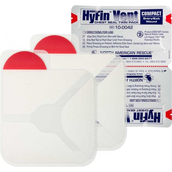 Hyfin Vented Chest Seal- Compact Twin Pack - SOARescue