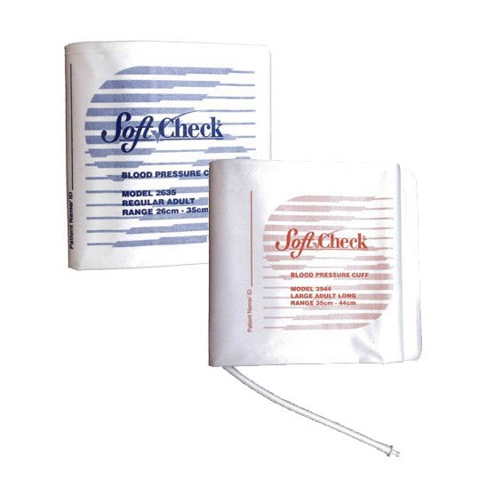 SoftCheck® Fabric Disposable Blood Pressure Cuff with Single Tube Bayonet Fittings - SOARescue